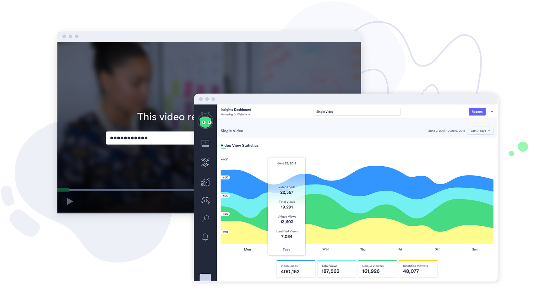 Video Creation Data Screenshot of Vidyard Insights Dashboard